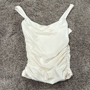 Abercrombie & fitch cream tank top size XS